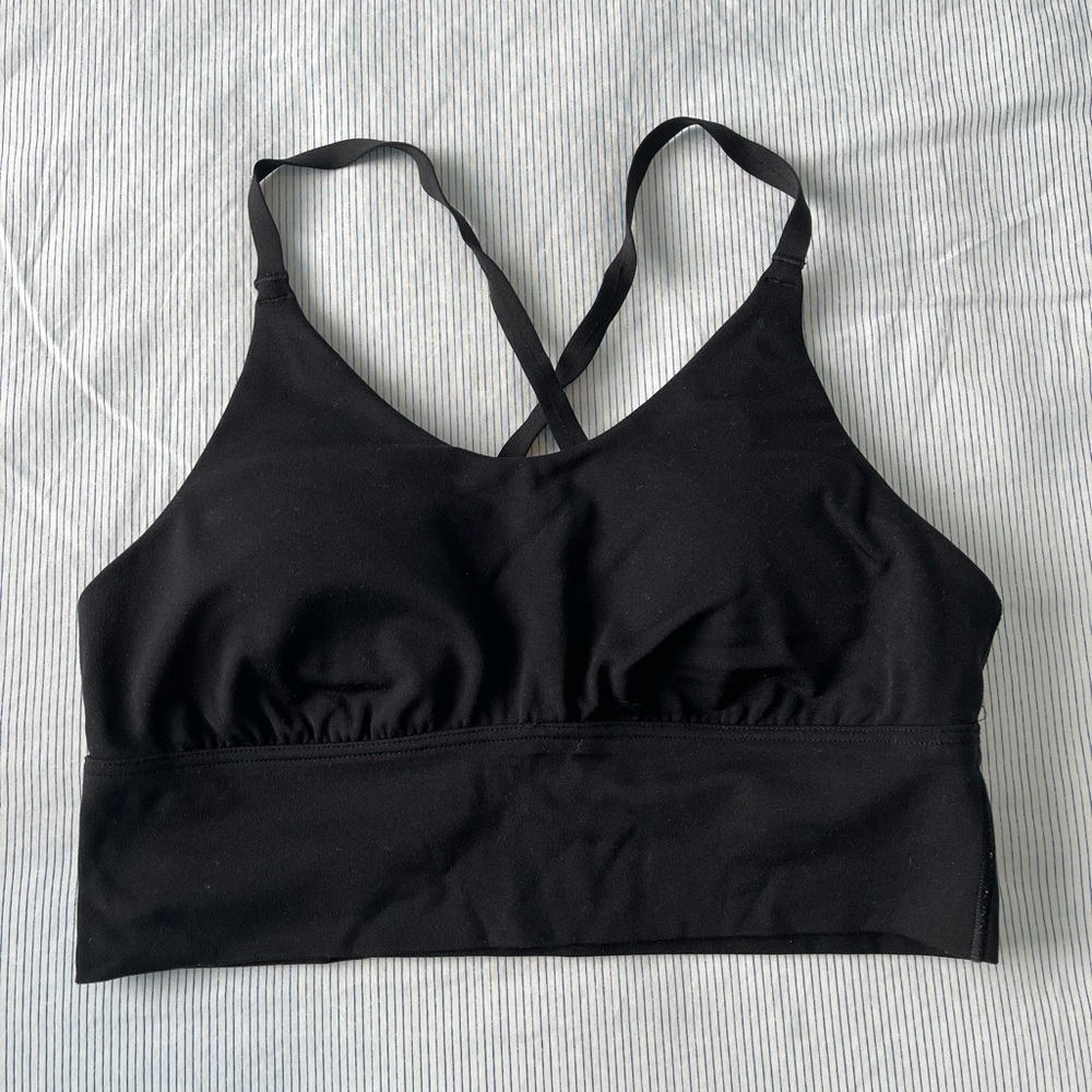 Aerie Women's Black Strappy sports bra
